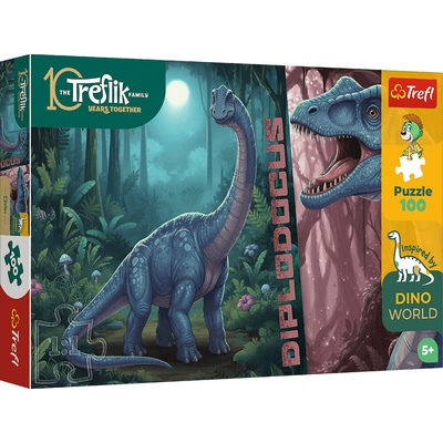 TREFL Dino World Diplodocus 100 dielov