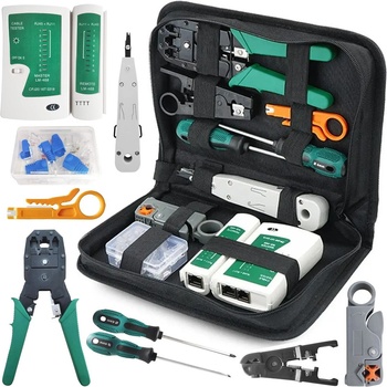 Tester kabelů RJ45, RJ11 včetně příslušenství v sadě