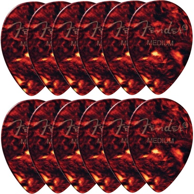 Fender 358 Shape Classic Celluloid Picks M 12 Перце за китара (1980358800)
