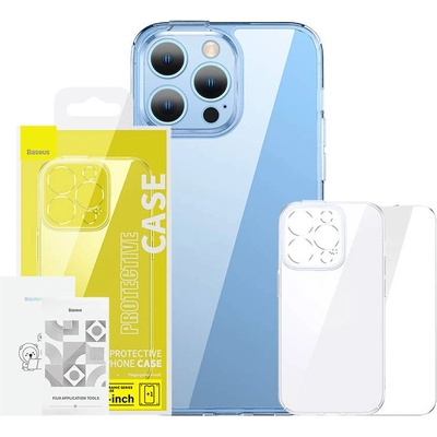 Baseus Комплект кейс Baseus SuperCeramic и скрийн протектор от закалено стъкло за iPhone 14 Plus (ARCJ010102)