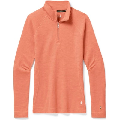 Smartwool Dámske tričko W CLASSIC THERMAL MERINO BL 1/4 ZB lososová