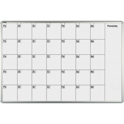 VMS VISION, s.r.o. Lakovaná plánovacia tabuľa ekoTAB mesačná 1000 x 700
