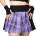 KILLSTAR дамска пола KILLSTAR - Cattie Pleated - Purple Tartan - KSRA009435