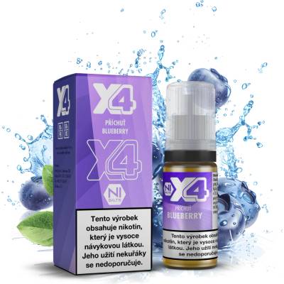 X4 Bar Juice Blueberry 10 ml 10 mg