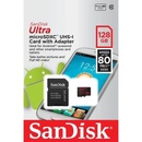Pamäťové karty SanDisk microSDXC 128GB Ultra Android UHS-I + adapter SDSQUNC-128G-GN6MA