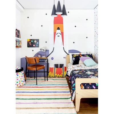Mooui Nástenný panel - tapeta - Rocket 2,94 x 2,80 m uni