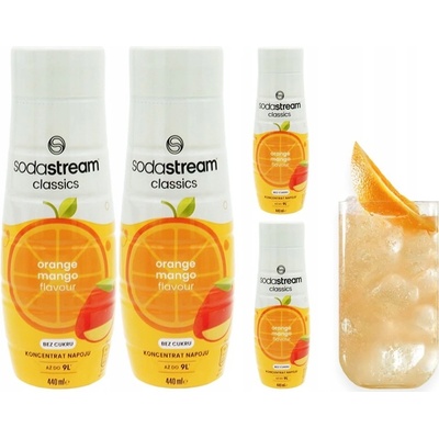 Sodastream pomeranč mango zero 4 x 440 ml