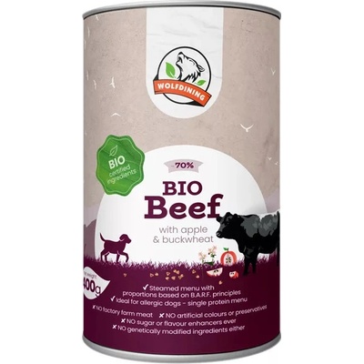 Farkaskonyha BIO dusené hovädzie menu 400 g