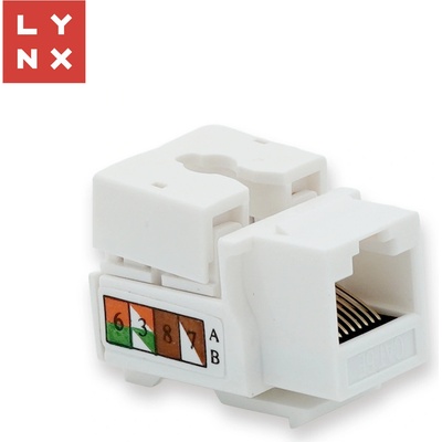 LYNX keystone UTP Cat5e, 90 stp., bílý
