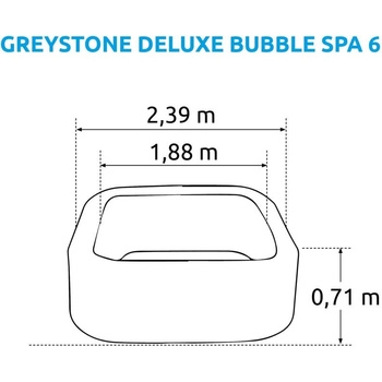 Intex 28452 Bubble Greystone Deluxe 6 AP