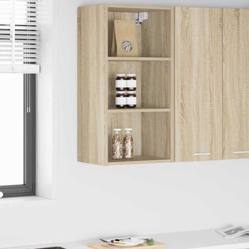 vidaXL Висящ шкаф Riga Сонома дъб 40 x 29, 5 x 80 см Инженерно дърво (884444)