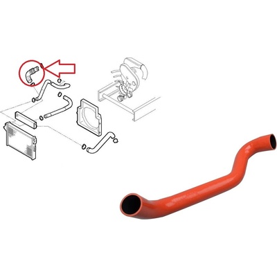 Hadice plnícího vzduchu Iveco Daily 2000-2006 2,3 od turba do intecooleru 504112198
