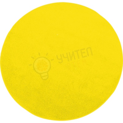 Полша Кръгъл килим - диаметър 40 см - жълт