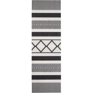 Hanse Home Черно-сива пътека Zala Living Cook & Clean Urban, 45 x 140 cm (103053-45x140)