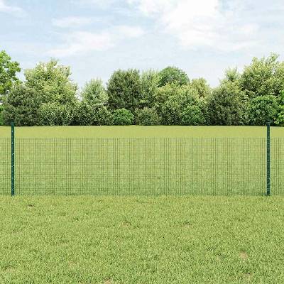 vidaXL Svařovaná drátěná plotovina s tyčkami 50 x 0,5 m Zelená