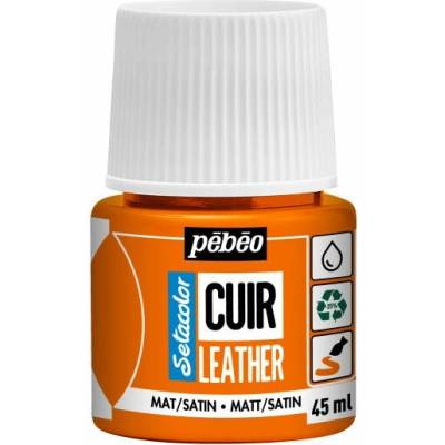 Pebeo Setacolor matt satin farba na kožu 45 ml oranžová