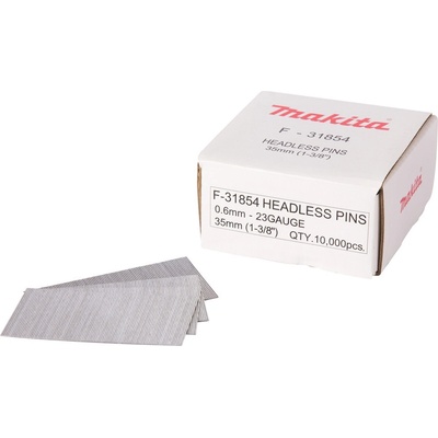 Makita F-31854 Pins Hřebíky nastřelovací nerezové / 35mm / 10000 ks (F-31854)