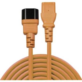 Lindy 30473 захранващ кабел Черен, Оранжев 0, 5 м C14 разклонител C13 разклонител (30473) (30473)