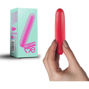  Мини вибратор, дискретен, стилен и релефен, 9см. - Buzz Me Vibrator (ROCKS00458)