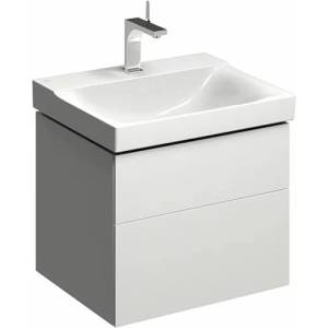 Geberit Долен шкаф за окачена мивка Geberit Xeno2, бял, 2 чекмеджета, 58 см (500.506.01.1)