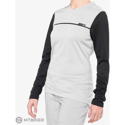100% RIDECAMP dámsky dres sivá/čierna