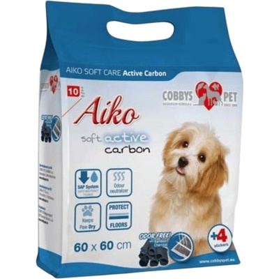 Aiko Soft plenky pro psy Care ActivCarbon 60 x 60 cm 10 ks – Zbozi.Blesk.cz