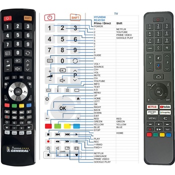 GENERAL HYUNDAI RC45160 - съвместимо дистанционно управление на марката General (RC45160)