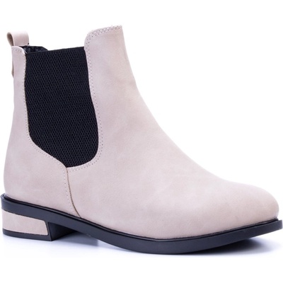 Johns Athletic Дамски велурени боти a109 - Светлобежови #366379 (366379_Бежов)