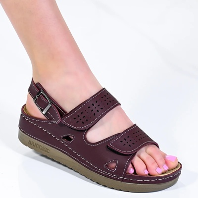 Сандали 154136 Bordo