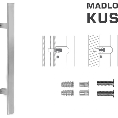 MPkovania FT - MADLO kód K41S 40x10 mm SP ks Rozteč madla: 210 mm, Rozmer profilu madla: 40x10 mm, Dĺžka: 400 mm