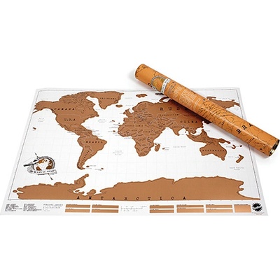 Stieracie mapa - sveta Deluxe 88 x 52 cm
