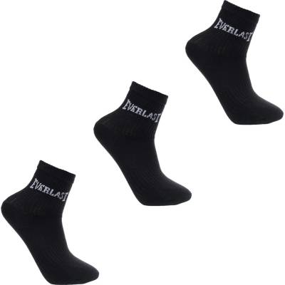 Everlast Детски чорапи Everlast 3 Pack Crew Socks Childrens - Black