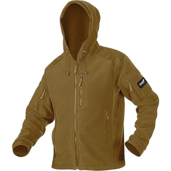 Mikina TEXAR Husky so zipsom a kapucňou coyote