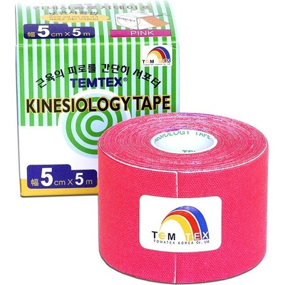 Temtex Kinesio Tape ružová 5 cm x 5 m
