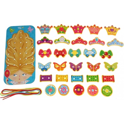 Lucy & Leo | Princezna dřevěný šněrovací provlékací set