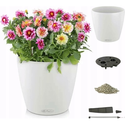 Lechuza Květináč Classico Color Bílá 21 cm