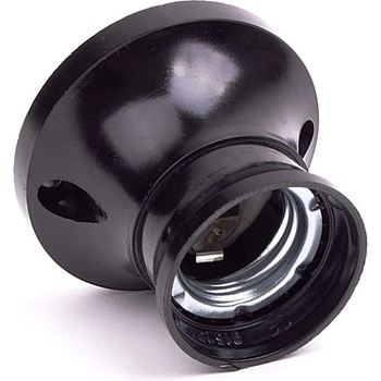 Naiden Kirov Фасунга Е27 НК, Стенна Права, Черна, 4А, 250v, 200° С (m055001)