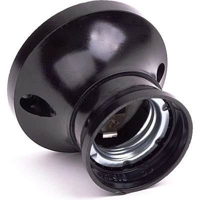 Naiden Kirov Фасунга Е27 НК, Стенна Права, Черна, 4А, 250v, 200° С (m055001)