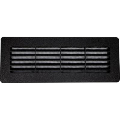 Ventishop HPMc 204 x 60 hranatá plastová větrací mřížka se síťkou černá