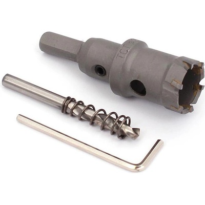 Jadrový vrták do kovu s vídiovými plátkami priemer 22 mm so stopkou, XL-TOOLS