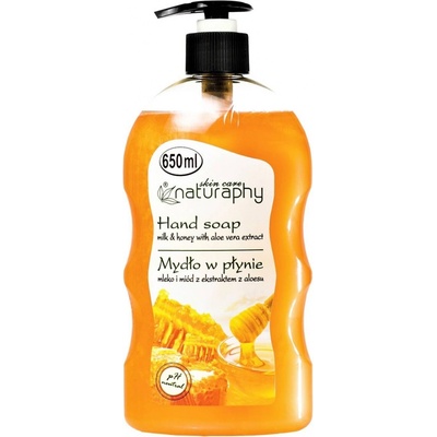 Naturaphy tekuté mydlo medové mlieko a aloe vera 650 ml