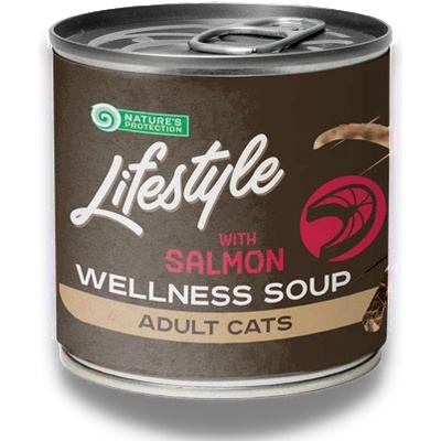 Nature's Protection Wellness Soup for Sterilised Cats With Salmon Супа за кастрирани котки със сьомга 140ml