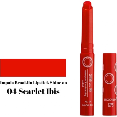 IMPALA Cosmetics BROOKLYN дълготраено червило, Shine on Me, Номер 04, Scarlet Ibis