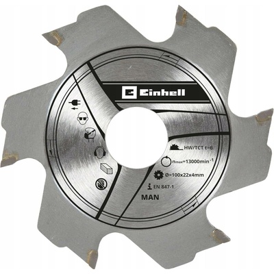 KWB Einhell fréza kotoučová 100 x 22 x 3,8 mm