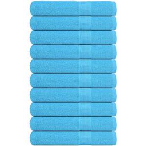vidaXL Кърпи FROGN 10 бр. Тюркоазени 100x200 см 360 г/м2 (136988)