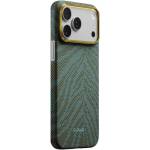 PITAKA Magsafe Калъф за iPhone 17 Pro Max, Pitaka Edge Breath of Veins Case Dive Green, Зелен (BV1703PM)
