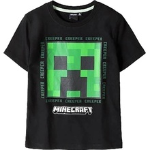 Minecraft Fashion UK dětské tričko Creeper bavlna černé