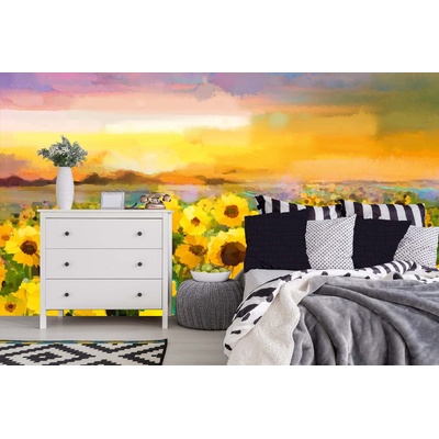 DIMEX ART Самозалепваща се флизелинова фототапета картина - слънчогледи 375 x 250 см