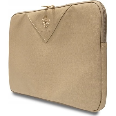 Guess Obal GUCS14ZPGSTEGD 14" svetlo zlatý Triangle 4G