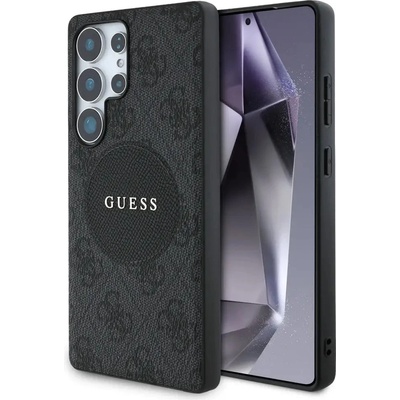 GUESS Калъф Guess 4G Round Patch Classic Logo MagSafe за Samsung Galaxy S25 Ultra черен